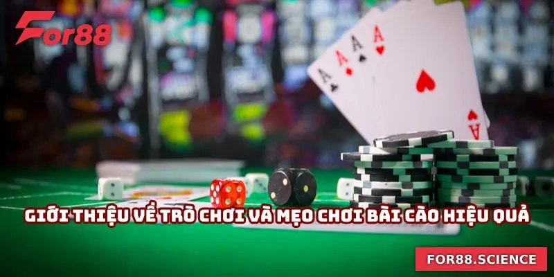 Mẹo Chơi Bài Cao For88 - Áp Dụng Nhanh Mang Lại Hiệu Quả Giới thiệu về trò chơi và mẹo chơi bài cào hiệu quả